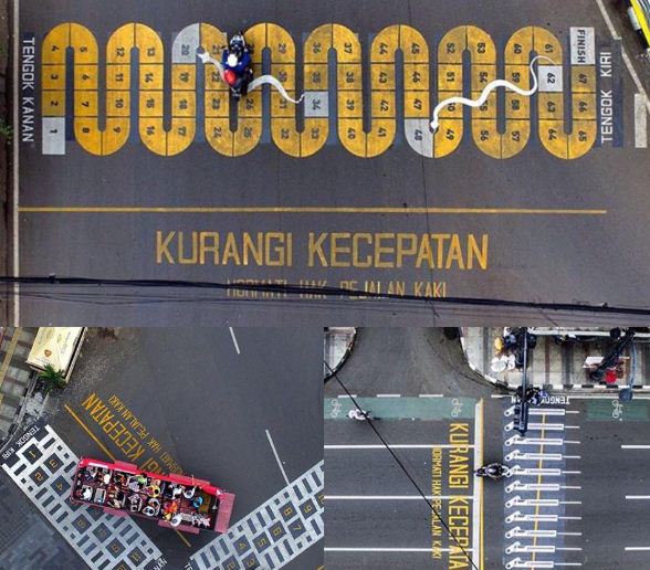 Bandung Punya Zebra Cross Unik Bandung Punya Zebra Cross Unik